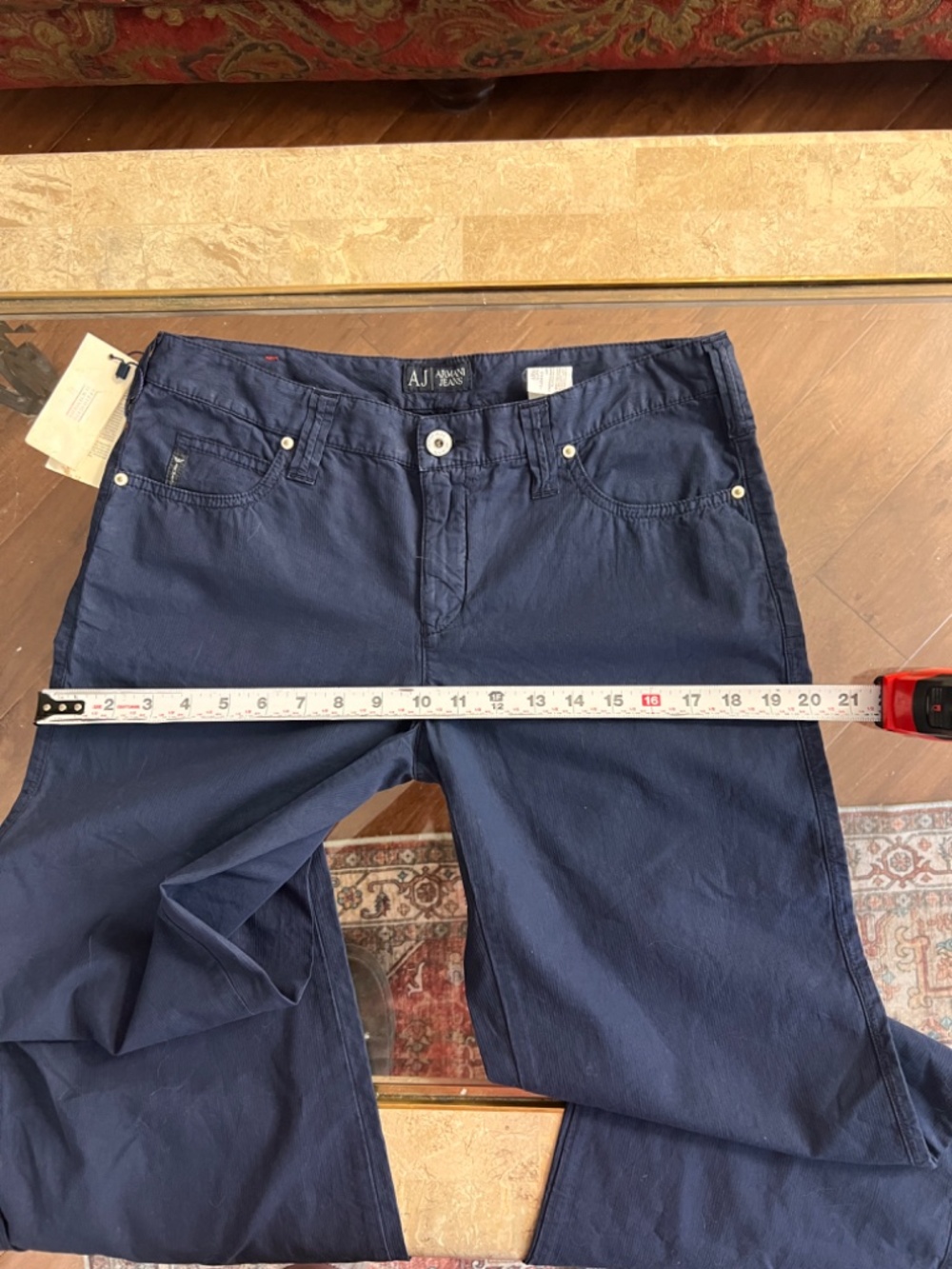 NWT Vintage Armani Jeans women's high rise bootcut trousers Size 28 - Picture 12 of 16